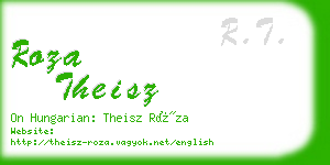 roza theisz business card